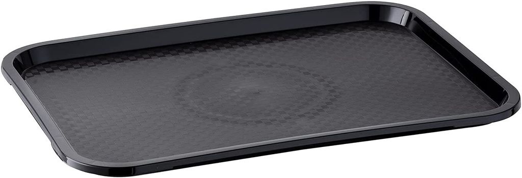 APS Fast Food-Tablett, schwarz, Höhe: 25 mm, Länge: 410 mm, Immagine del prodotto 