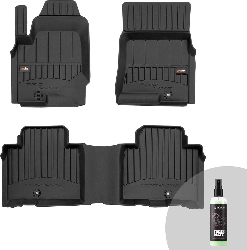 FROGUM ProLine 3D Gummimatten Exklusiven Auto Fußmatten Autofussmatten für SsangYong Rexton IV ab 2017
