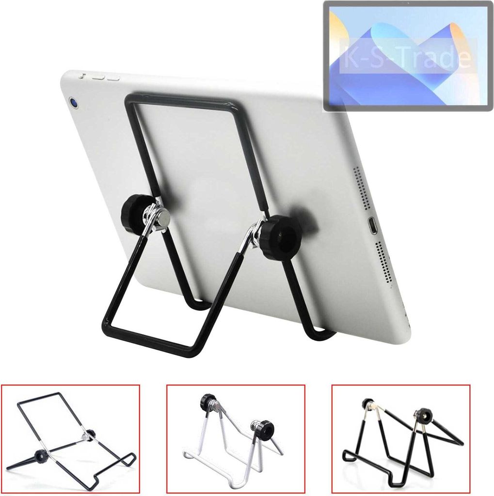 K-S-Trade Tablet-Ständer Tablet-Halterung Tablet-Aufsteller kompatibel mit UMIDIGI G7 Tab Pro faltbarer Tischständer Tablet Halterung
