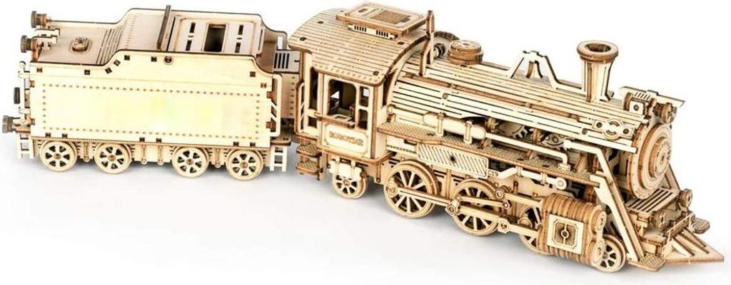 DIY Dampfzug Modell Fahrzeug 3d Holzrätsel Montage Spielzeug für Erwachsene Kinder Bildungsgeschenk