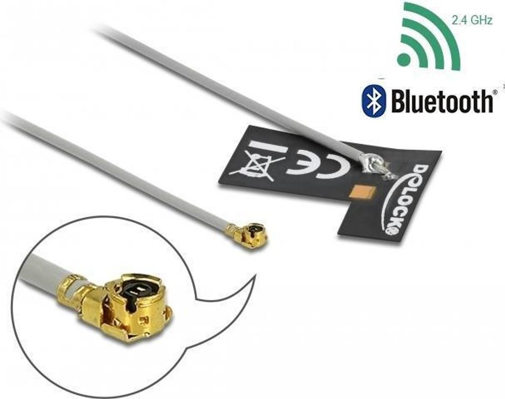 DELOCK WLAN 802.11 Antenne I-PEX Inc. MHF I Stecker