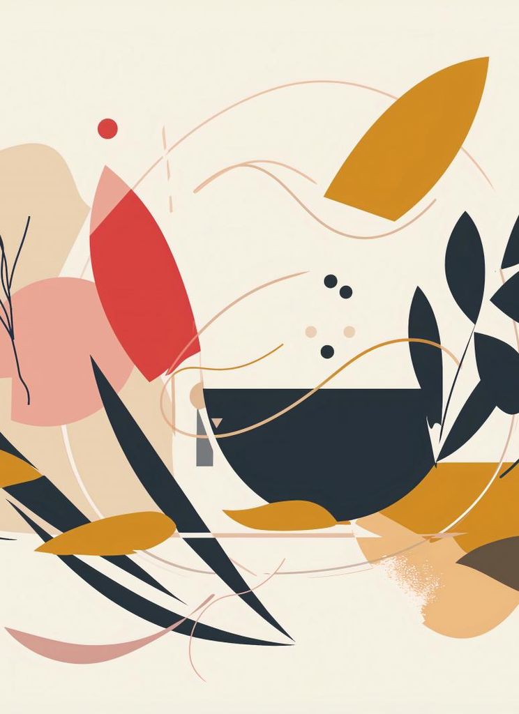 Plakat 40x55cm Lebhafte Flora