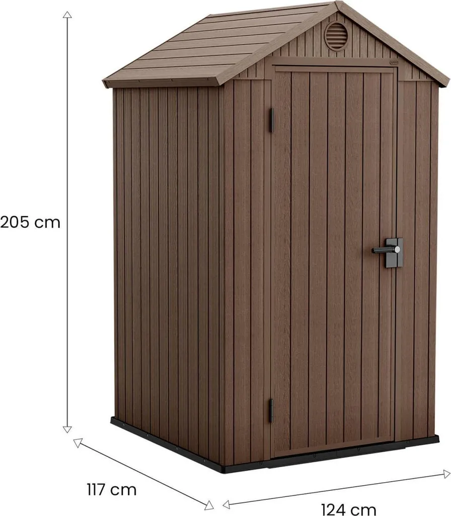 Abri de jardin Keter Darwin 4x4 idéal pour outils et petits espaces - 5
