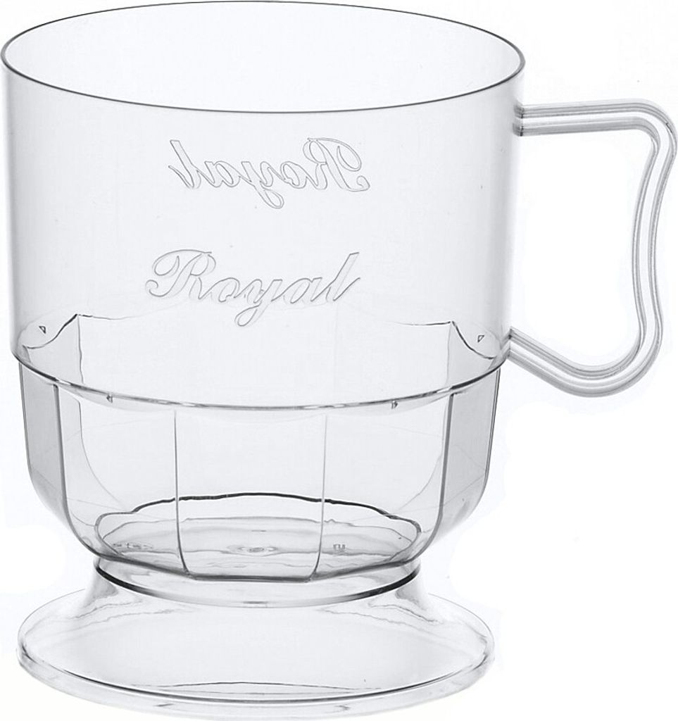 10 Kaffeetassen Royal, PS 0,2 l Ø 7,2 cm · 8,6 cm glasklar