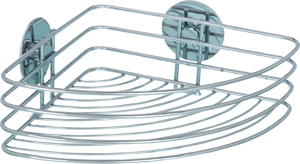Etagère de Salle de Bain Autocollante en Acier Argent sans Perçage 26cm
