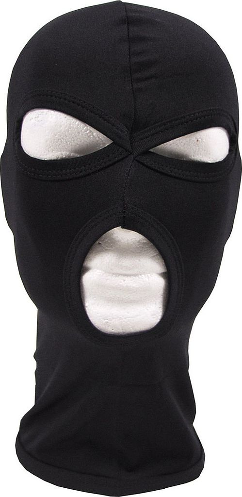 MFH Balaclava, 3-Loch, dünn, schwarz Produktbild 