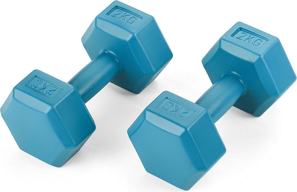 Gymtek Kurzhantel Set - 2x 2kg Hanteln - Hantel Set für Krafttraining, Fitness, Workout - Gymnastikhanteln für Home Gym