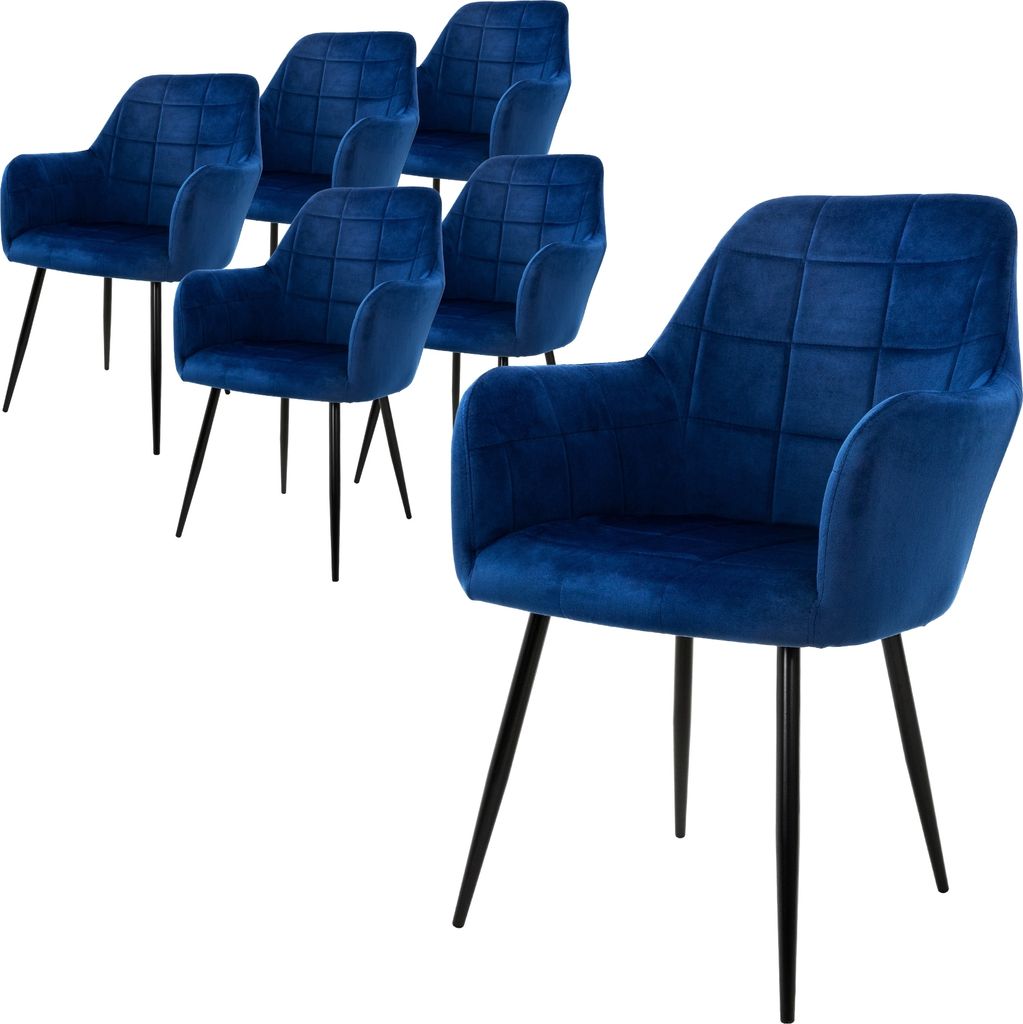 ML-Design sada 6 jídelních židlí s opěradlem a područkami, Obrázek produktu 