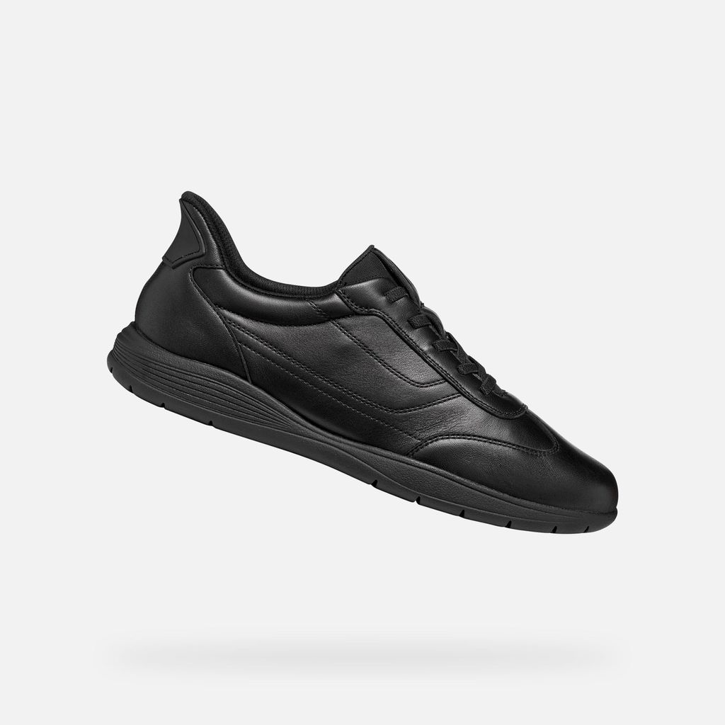 Geox Schwarze Herren-Sneaker Spherica EC2 Plus Fast in 40