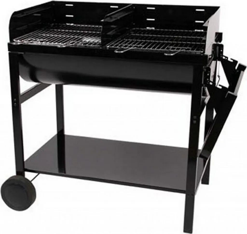 Barbecue Charbon Jumbo Deux Foyers - Grill XL avec Double Zone de Cuisson
