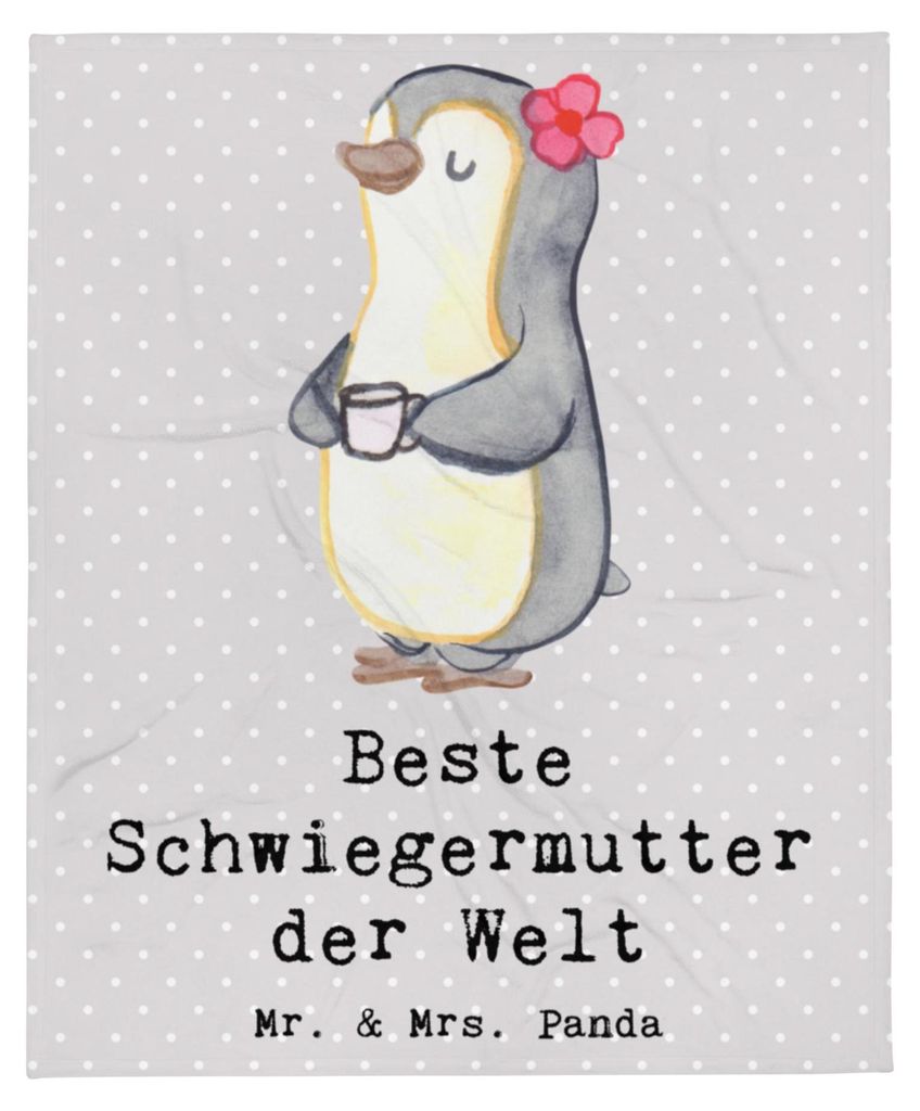 Mr. & Mrs. Panda Kuscheldecke Pinguin Beste Schwiegermutter Produktbild 