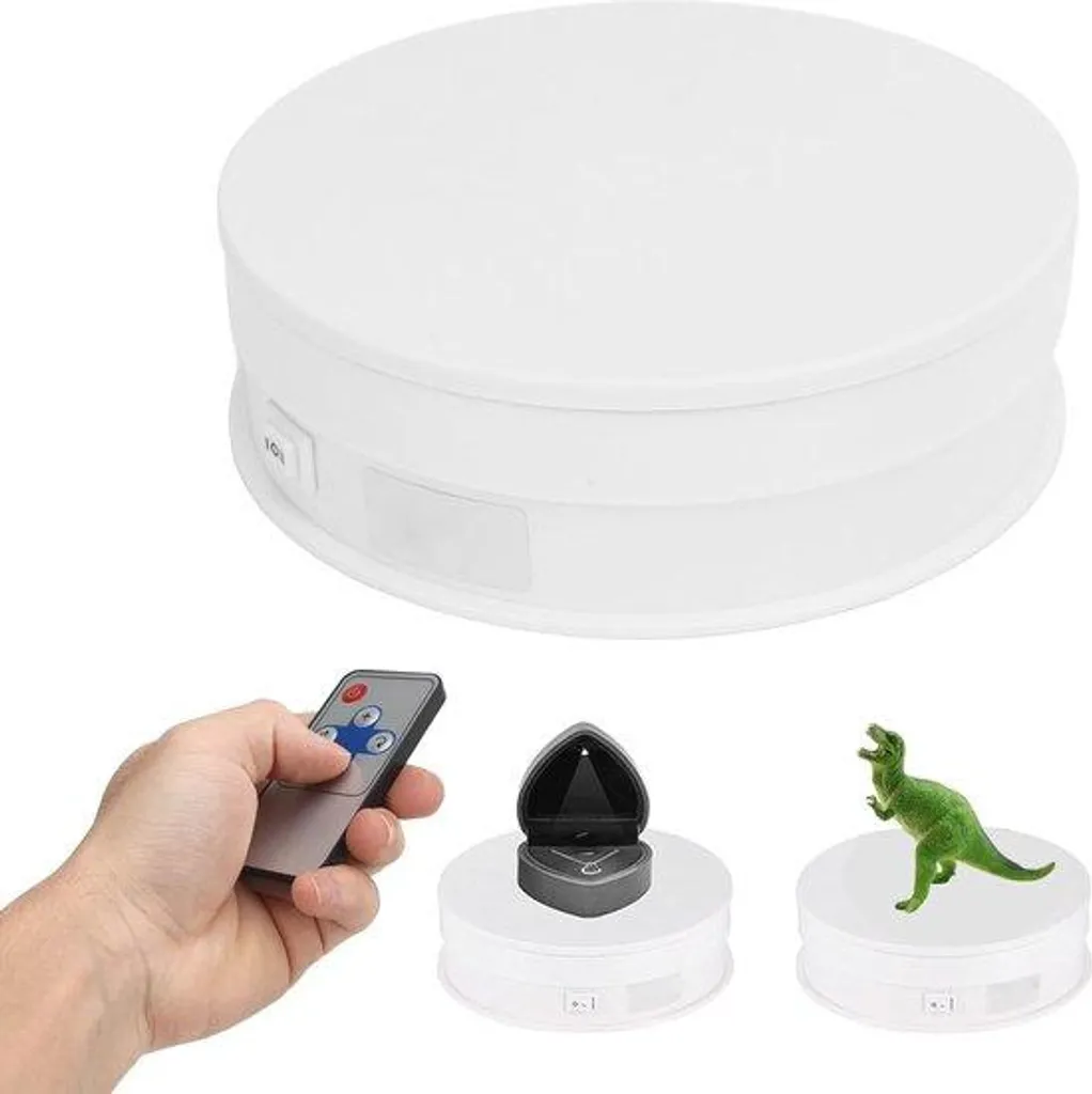 Siège pivotant électrique 360 degrés 5,9 pouces pour photographie 15cm