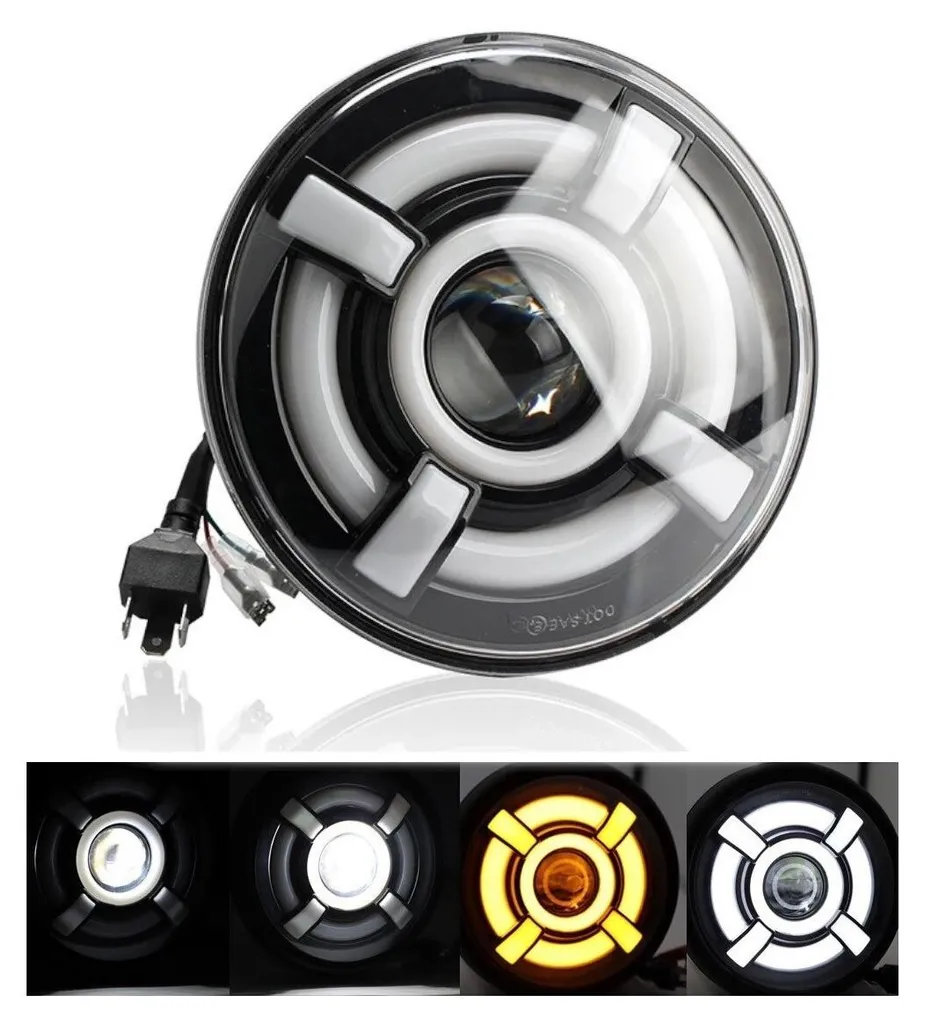 Éclairage LED universel 7 pouces pour conduite nocturne sûre en 12V et 24V