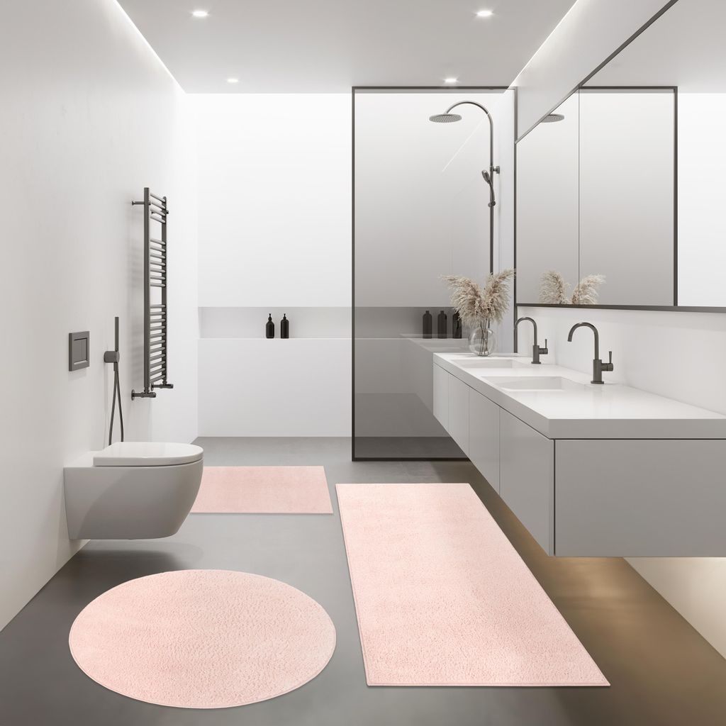 Moderne Badematte Badezimmer Teppich Shaggy Weich In Produktbild 