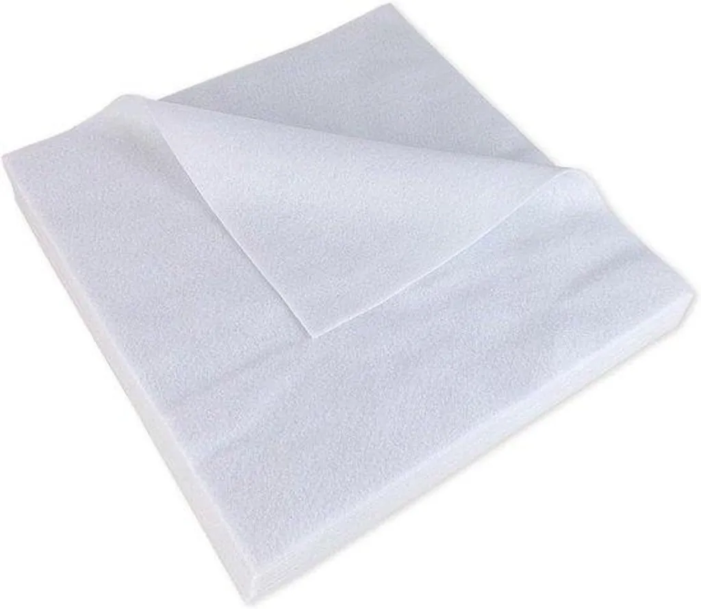 Feutre blanc pour rembourrage souple 14 mm plaque 30x30 cm flexible