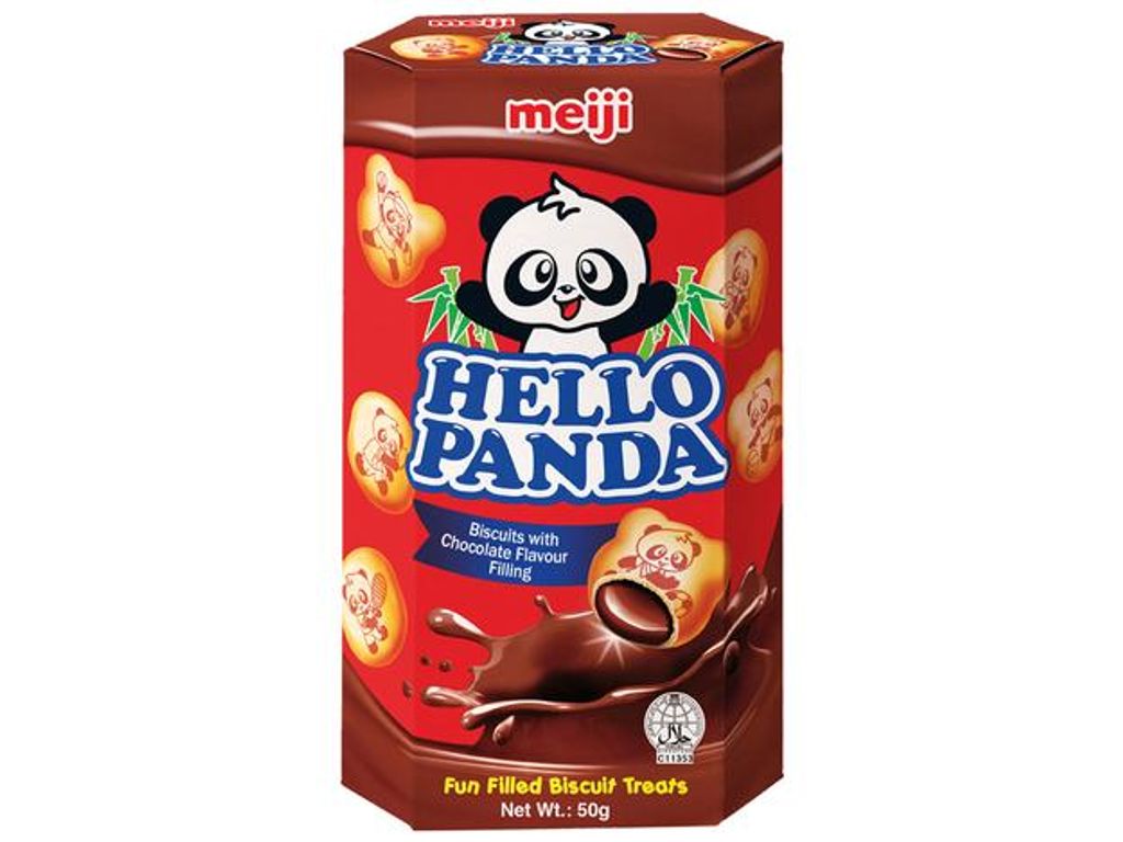 meiji Hello Panda Kekse Schokoladenfüllung 50g Produktbild 