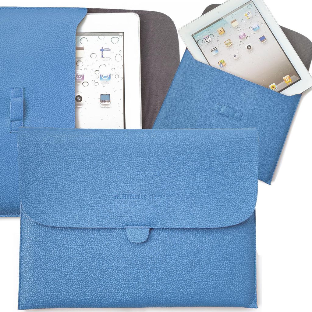 Apple iPad 2 Ipad 3 iPad 4 Tasche 9.7 Zoll Schutzhülle Sleevetasche Hülle Etui Schutztasche Vintage Tasche Cover Farbe: Petrolblau