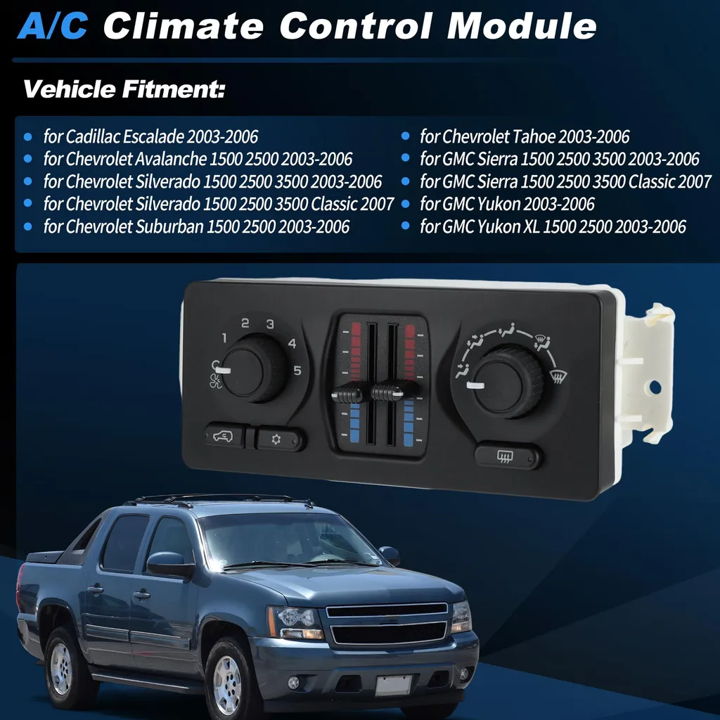 Réparer Ventilation Chevrolet Tahoe avec Module Commande AC 599-210XD