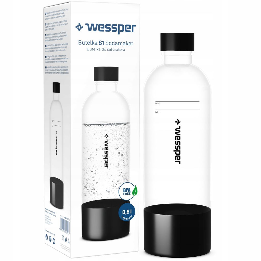 Wessper S1 SodaMaker 0.8L Bouteille à saturation | Image du produit 