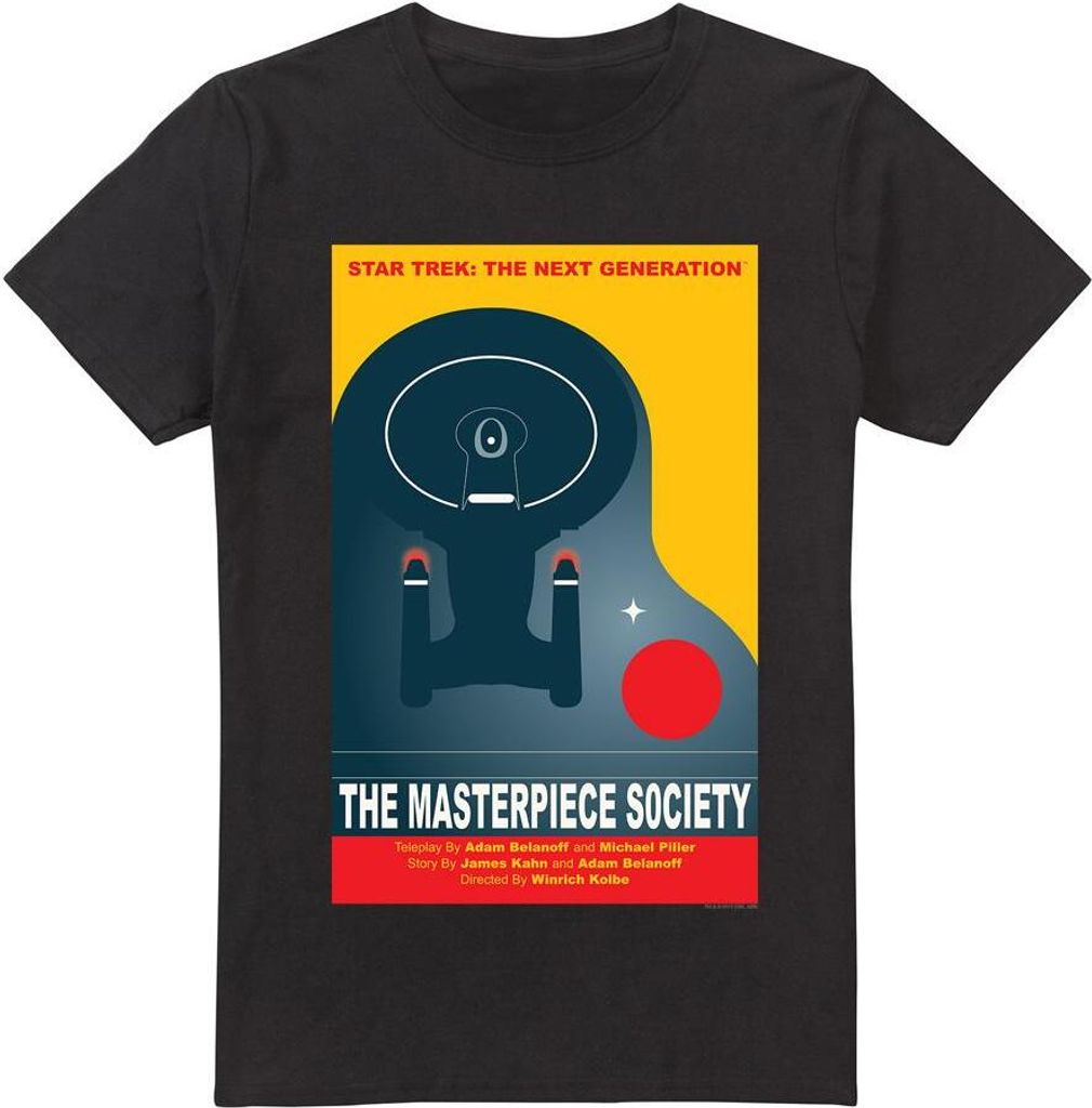 Star Trek - "The Next Generation Season 5 Episode 13" T-Shirt für Herren TV5370 (5XL) (Schwarz)