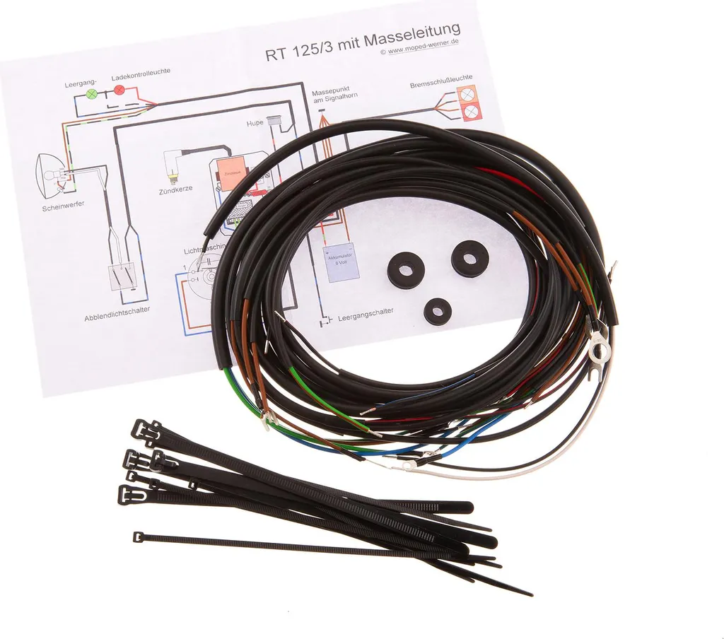 Cablaggio Nuovo MZ RT 125/3 - Basta Problemi Elettrici | Con Massa