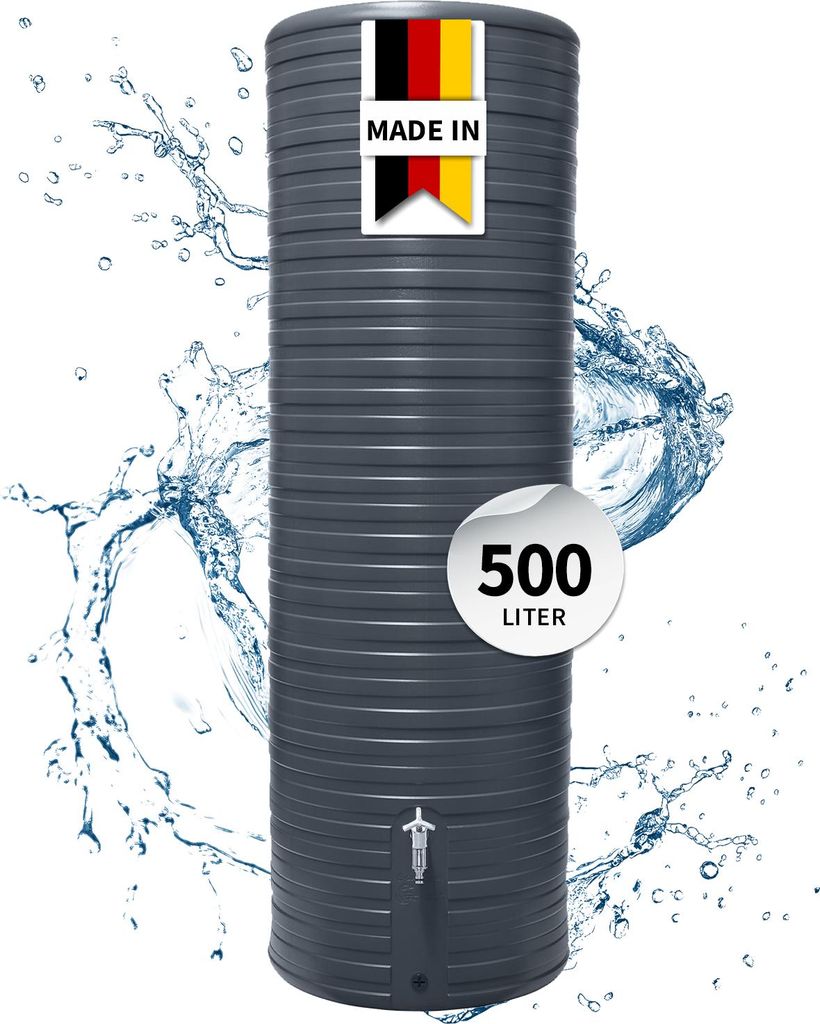 GARANTIA NORDIC Regentonne 500 Liter graphite grey Produktbild 