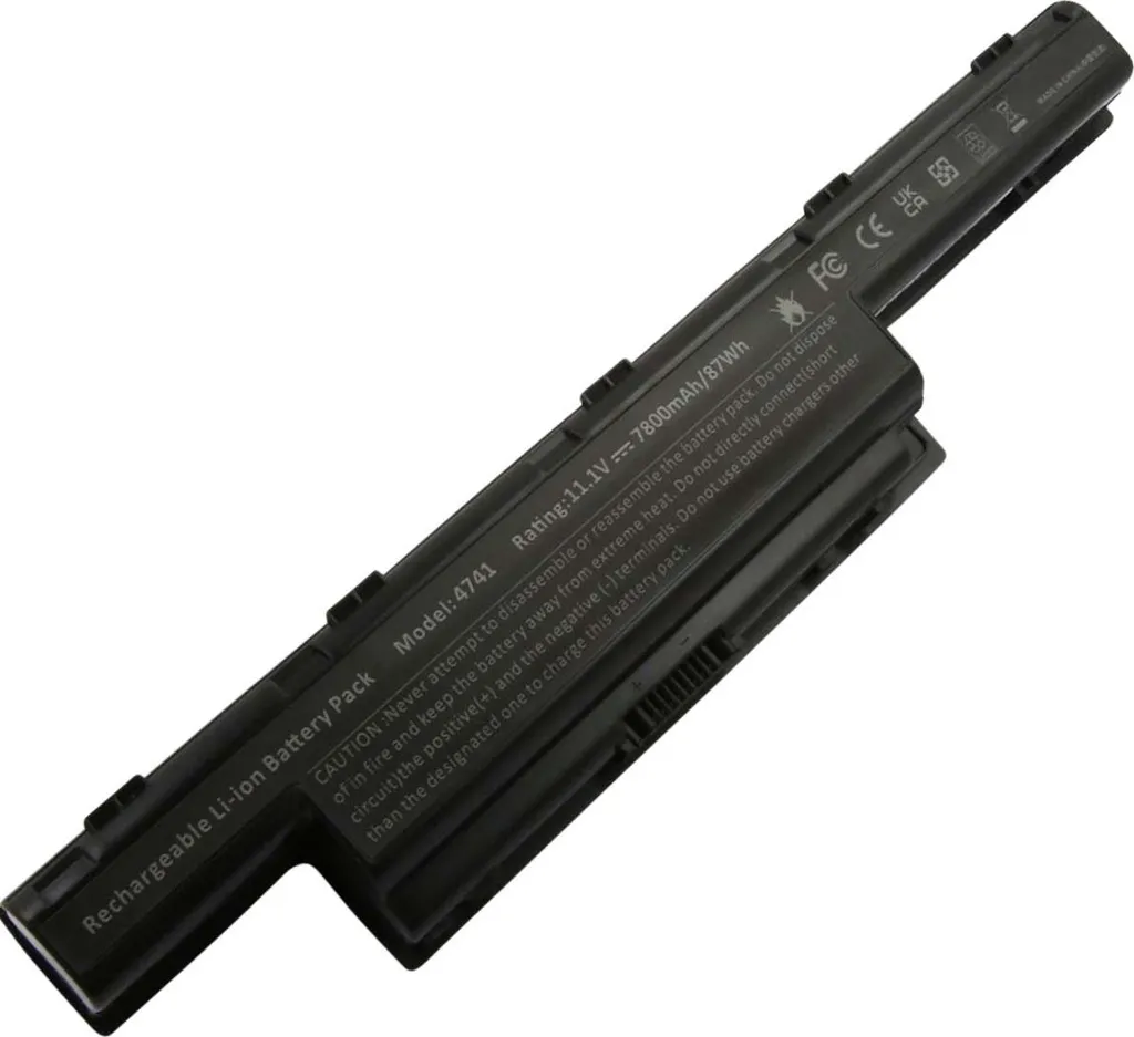 Batterie d'ordinateur portable de remplacement Acer Aspire 7800mAh