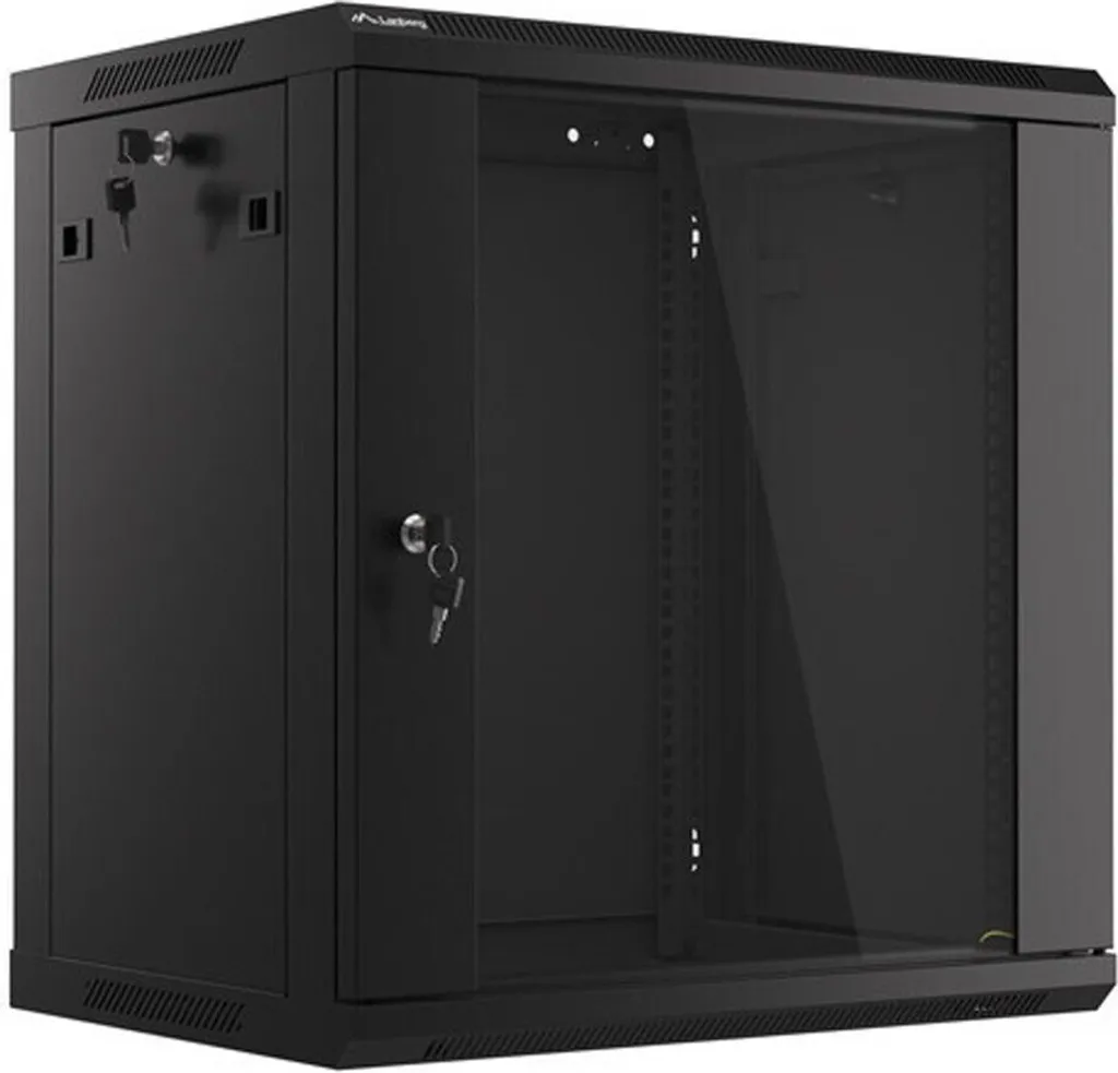 Lanberg Rack 12U 600x450 Nero WF01-6412-10B | Armadio Parete 19 Pollici