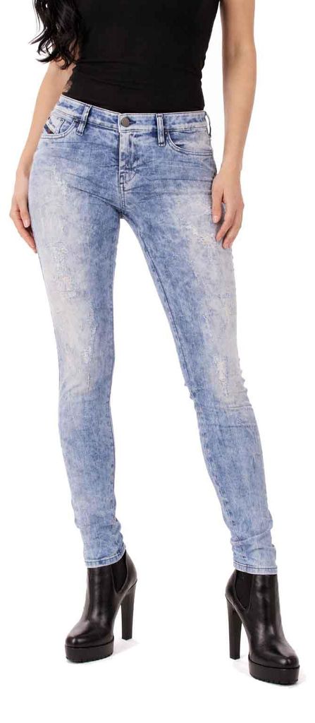 Diesel Skinzee-Low 0851B Stretch Damen Jeans Hose Skinny