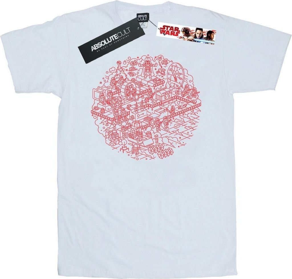 Star Wars - "Death Star" T-Shirt für Herren BI46202 (3XL) (Weiß)