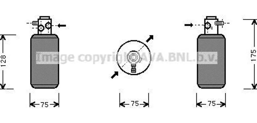 Sécheur clim AVA MSD050 haute fiabilité pour Sprinter 9015500180