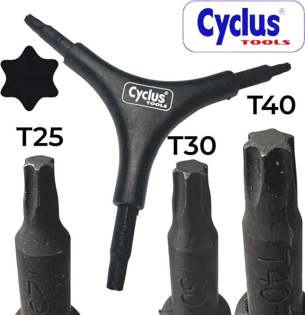 Cyclus Y Multi Torx Steckschlüssel T25,T30,T40