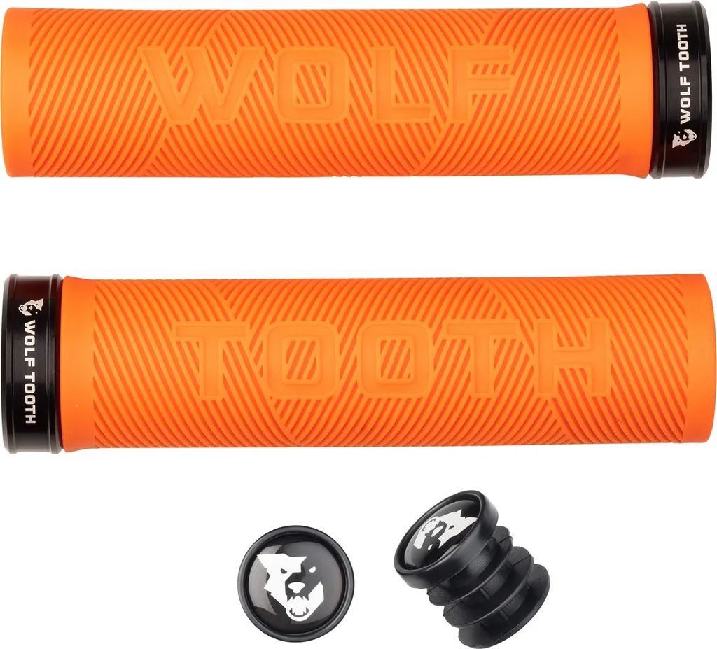 Wolf Tooth Echo Lock On Grips VTT Orange Performance One Size