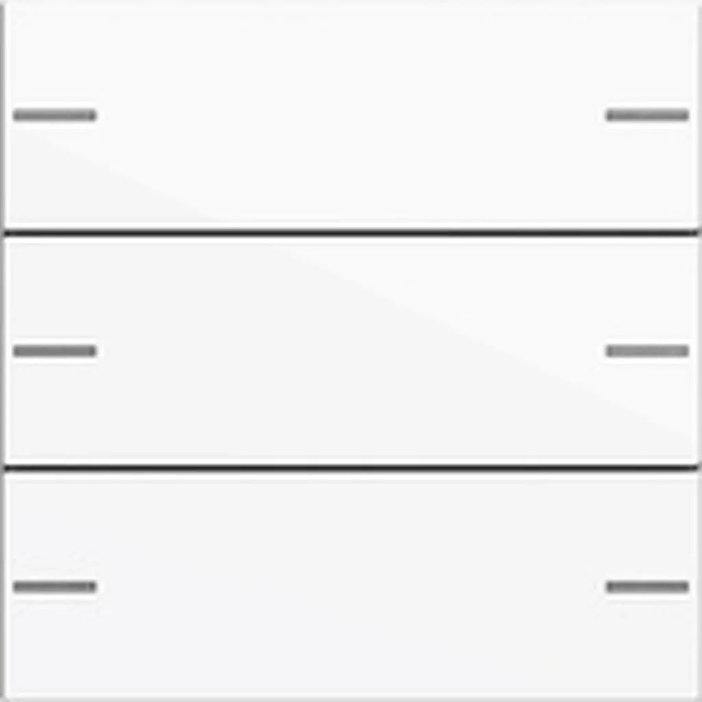 Ensemble de bascules Gira Tastsensor 4 System 55 Blanc Pur - Lot de 3