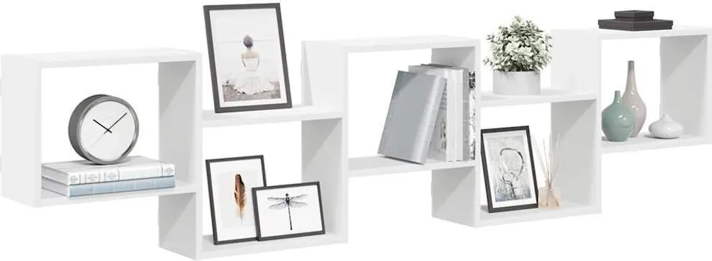 Maison Exclusive Scaffale a Cubi 5 Scomparti Bianco - Libreria Legno