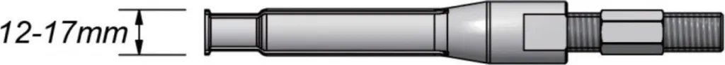 Clé à douille JMP 12-17mm double taille en acier chrome vanadium durci