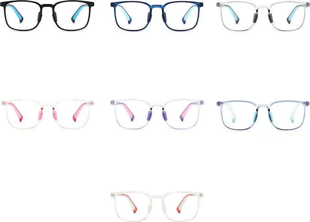 Occhiali da Vista Uomo Flessibili 983G Viola/Nero - Alta Qualità - 11
