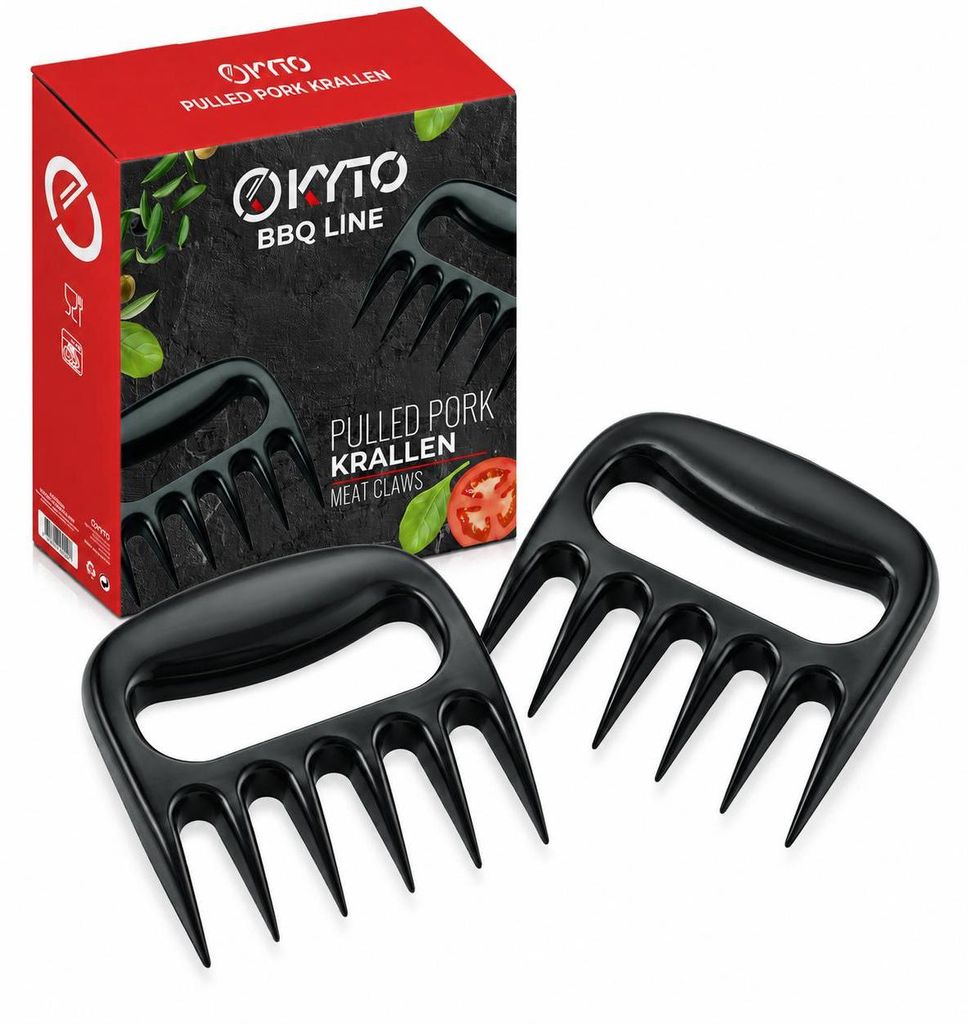 Kyto Fleischkrallen 2er Set - Pulled Pork Krallen Meat Claws BBQ