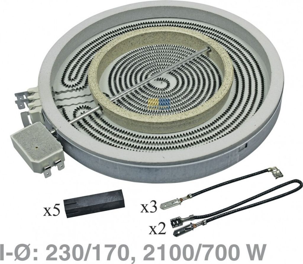 Whirlpool - Keram Kochfeld 2100W (700) D220/230V 2 Kreise - Produktbild 