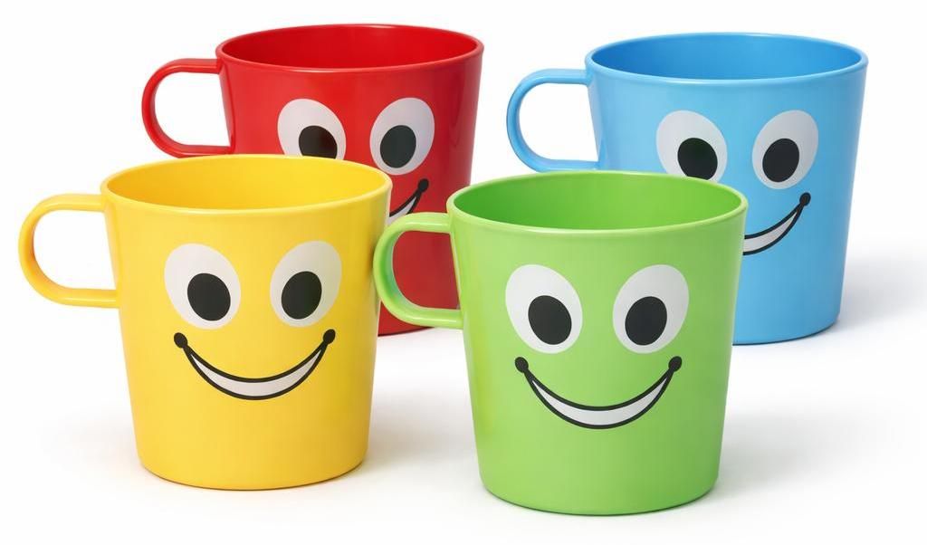Sada 4 dětských hrníčků s uchem – 270 ml – hrníčky se Obrázek produktu 