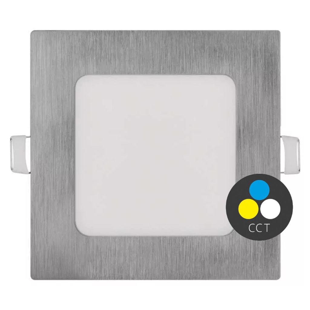 EMOS Strieborný vstavaný LED panel hranatý 120 x 120mm 7W Obrázok produktu 