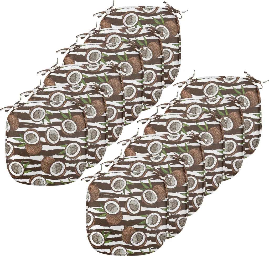 Set 12 Cuscini Decorativi 40x40 ABAKUHAUS Jungla Tropicale Marrone