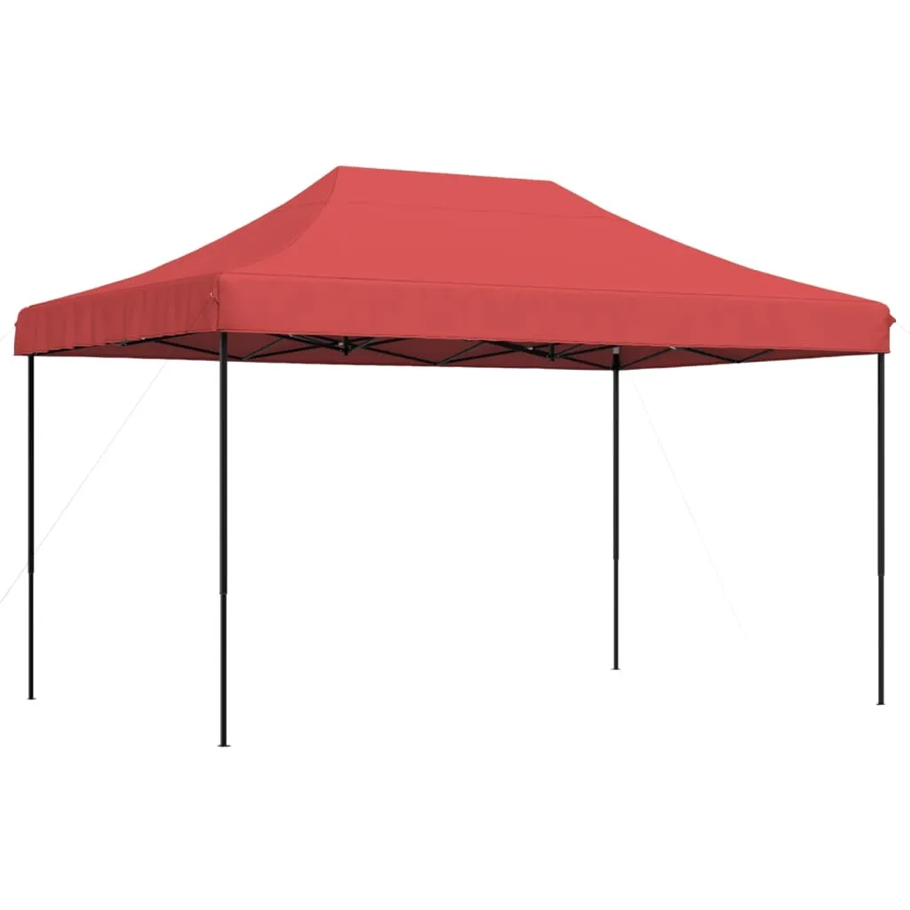 vidaXL Tenda pop-up pieghevole per feste rosso bordeaux 440x292x315 cm
