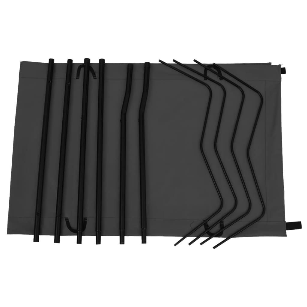 "im Sonderangebot" Campingbett 180x60x19 cm Oxford-Gewebe und Stahl Schwarz DEMöbel 5060123