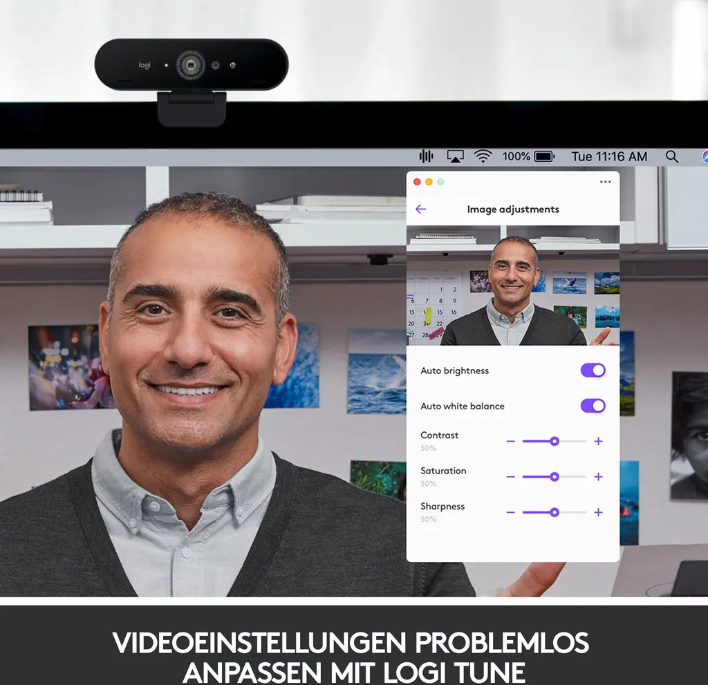Webcam 4K Logitech BRIO Stream Edition pour Streaming et Visioconférence - 35