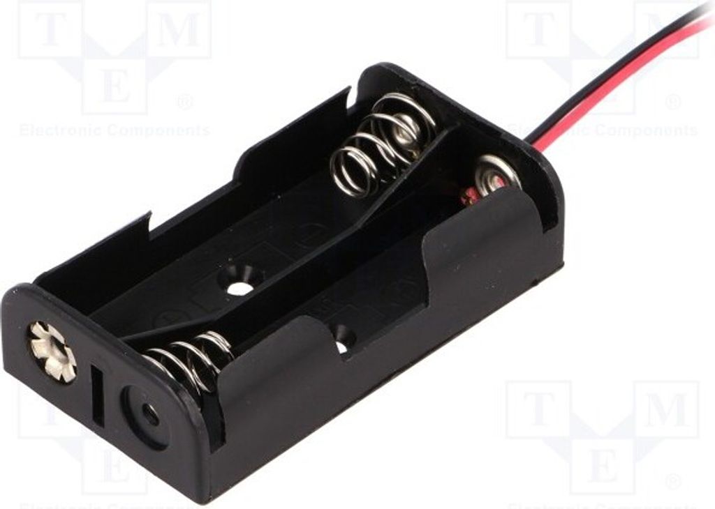 2x Behälter Anz.Bat: 2 Größe: AA,R6 Ausg: Leitungen BH-321-2A Batterien - Behält