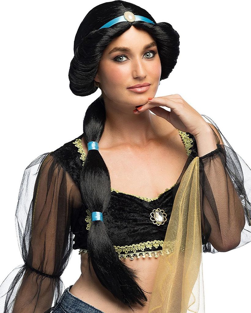 Boland Perücke Prinzessin Jasmin, Schwarz, Lang, Produktbild 