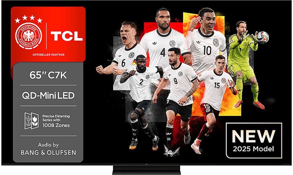TCL 65C7K Brushed metal Bezel-less TV Produktbild 