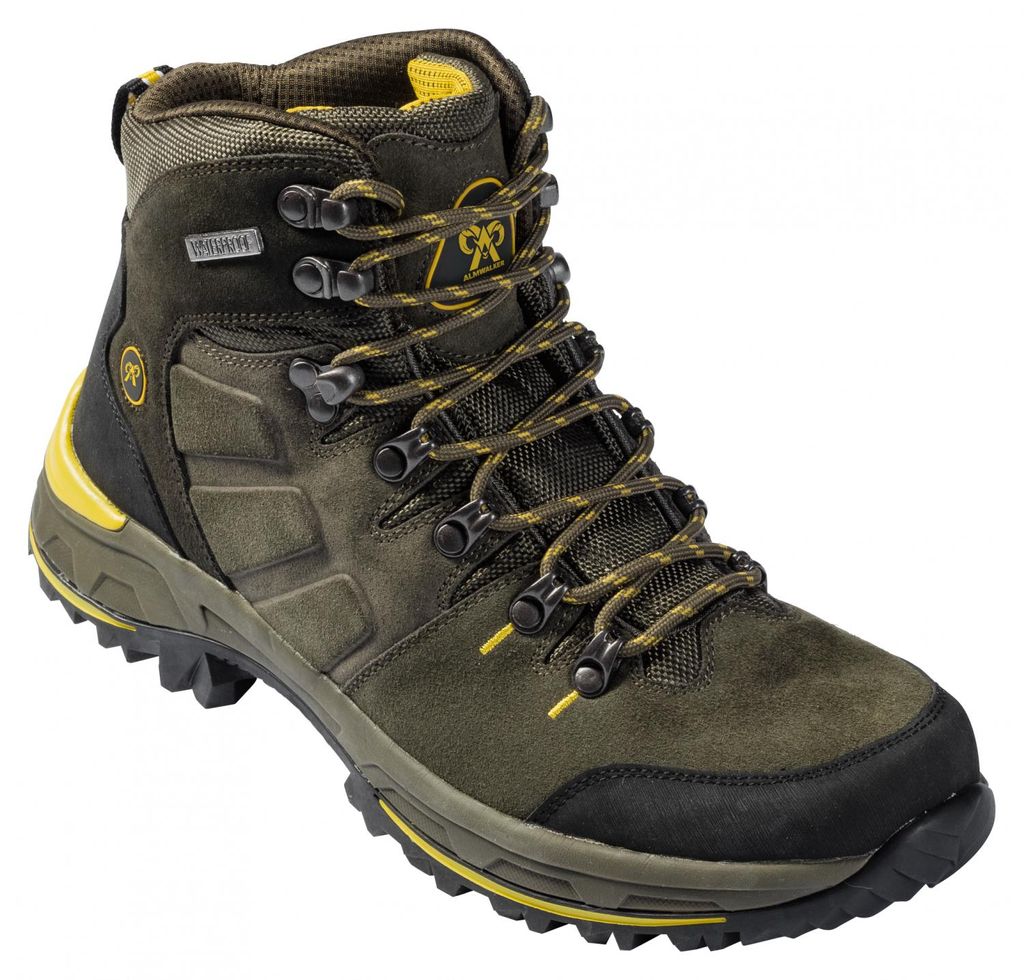 Almwalker Outdoorboots Kongo Herren (Oliv/Schwarz) Größe 46