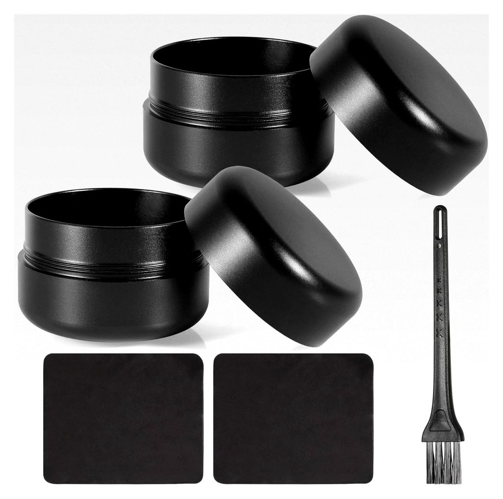 2 Stück geruchsdichte Dose, Weed Box, inklusive zwei Tücher und einem schwarzen Pinsel, starke Abdichtung, wasser- und geruchsdicht, Stash Jar ge...